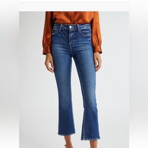 L'AGENCE -Tati High Waist Crop Micro
Bootcut Jeans.NWOT